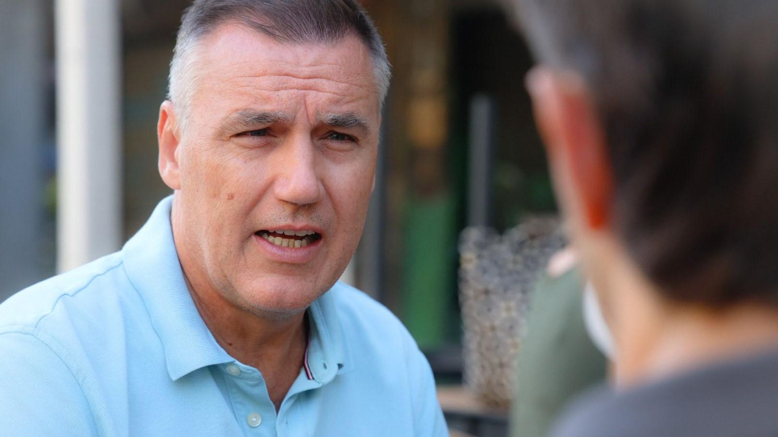 Antonio Pérez Falcón en un momento de la entrevista.