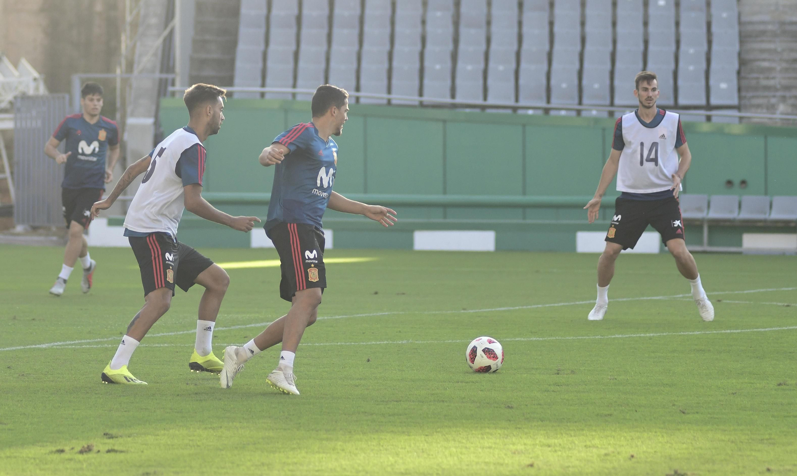 Entrenamiento de la selección sub-21 en El Arcángel