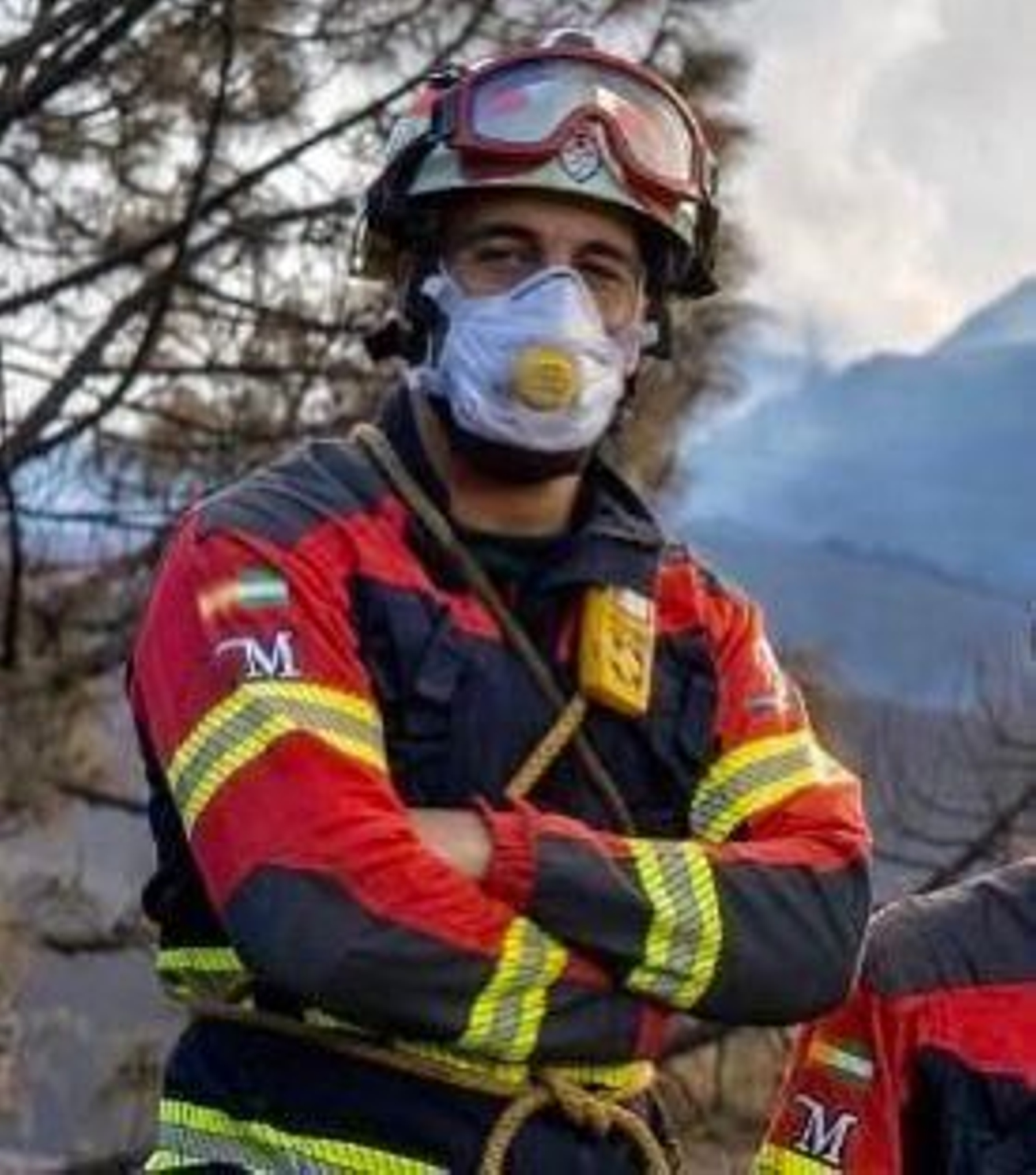 Jair Pereira, bombero del Consorcio Provincial en La Palma.