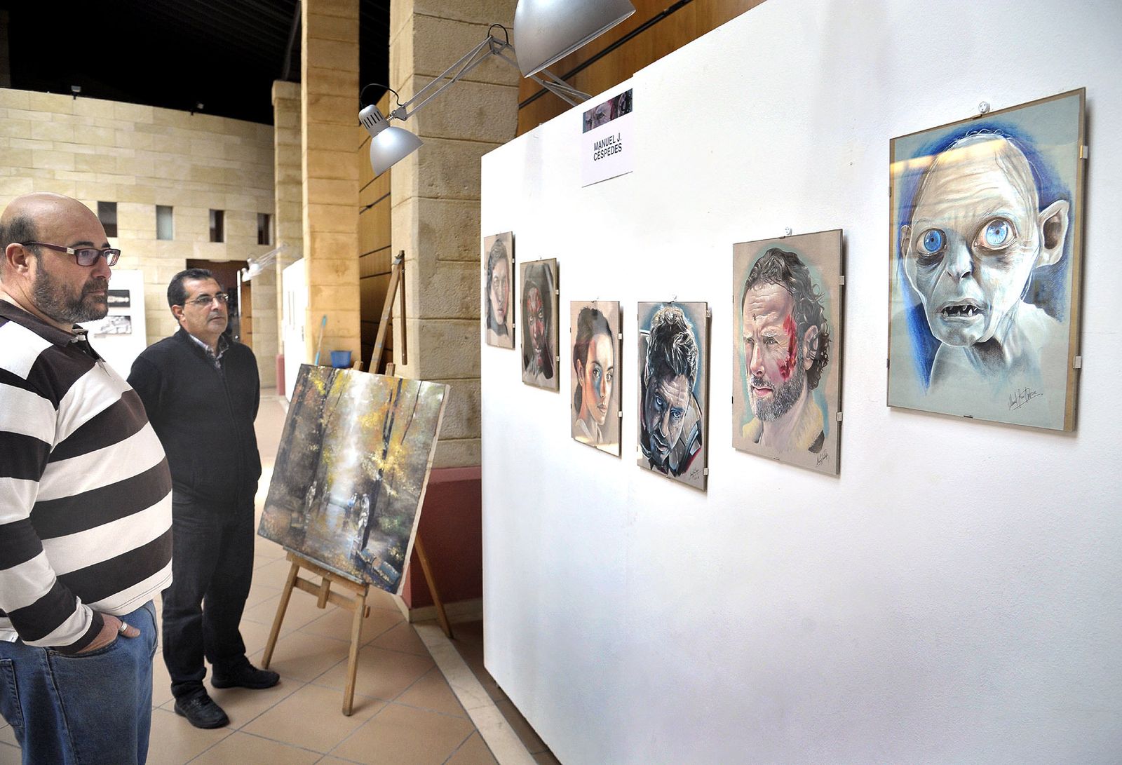 Zona de exposiones de la Sala Paúl.