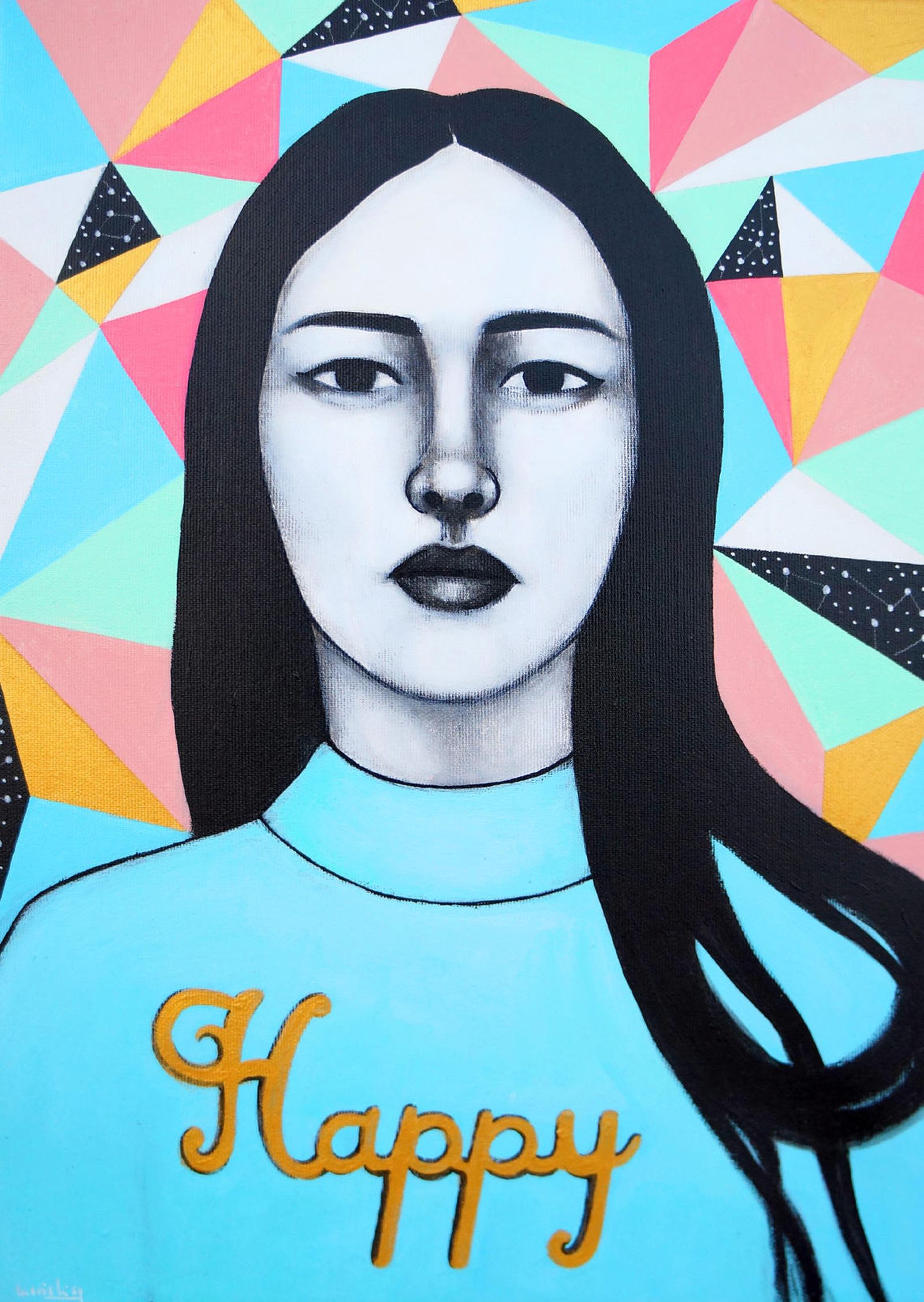 Obra expuesta en la muestra.