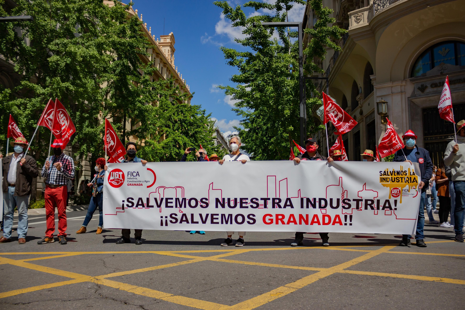 Fotos: Manifestación del 1º de Mayo en Granada