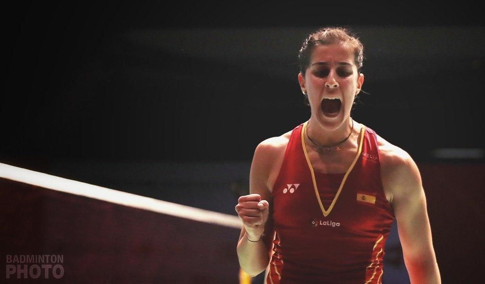 Carolina Marín celebra un punto durante el Abierto de Malasia. Carolina Marín celebra un punto durante el Abierto de Malasia.
