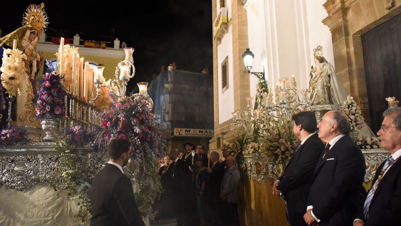 José Ignacio Landaluce e Ismael Villa, en la entrada de La Palma.