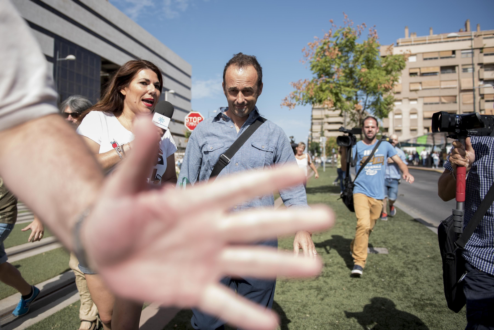 Francesco Arcuri durante una de las vistas judiciales en Granada.