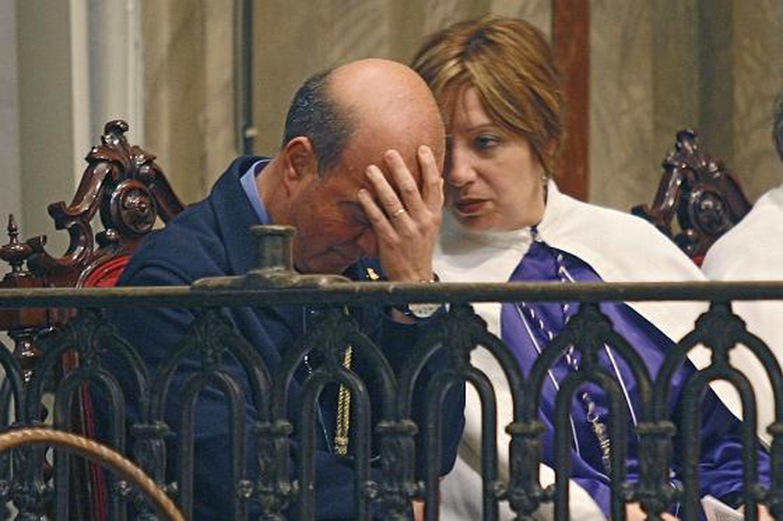 El Nazareno del Amor suspende su salida a causa de la lluvia. 

Foto: Joaquin Pino