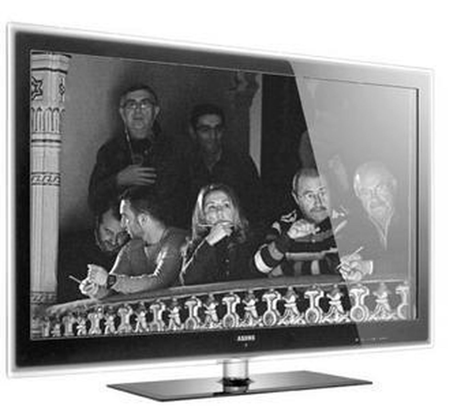 A mi pareja la veo por la tele