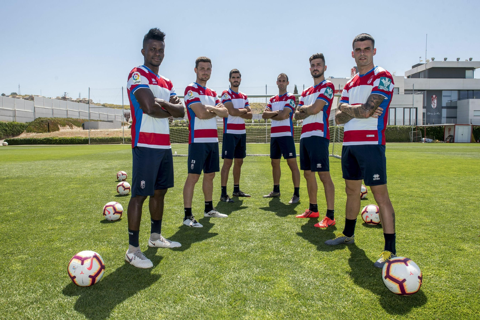 Azeez, Alberto Martín, Bernardo, Víctor Díaz,  Vadillo y Álex Martínez ya saben lo que es subir.