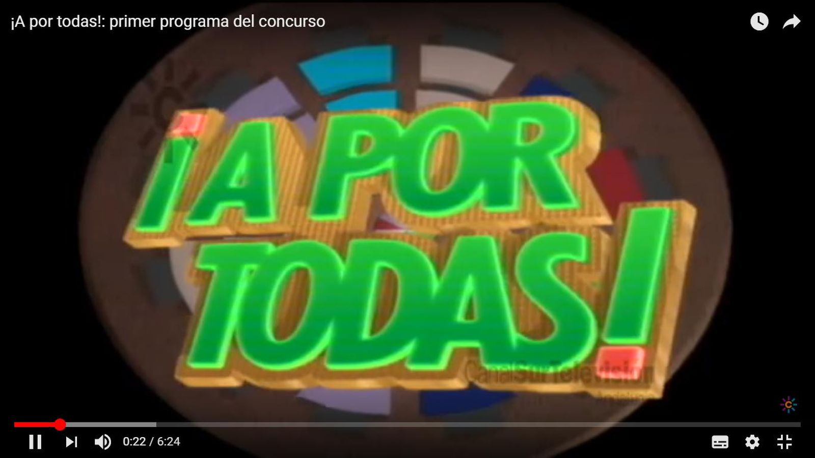 A por todas, concurso de Canal Sur emitido en el verano de 1990