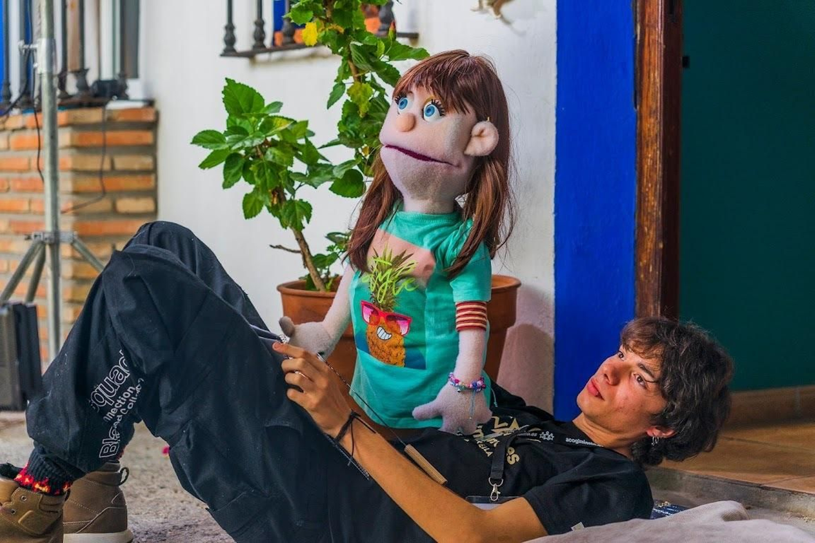 Grabación de la serie solidaria para Márgenes y Vínculos con Steve Allen, de Barrio Sésamo y Fraggle Rock