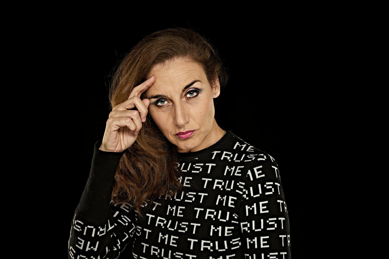 La actriz Mona Martínez (Málaga, 1968).