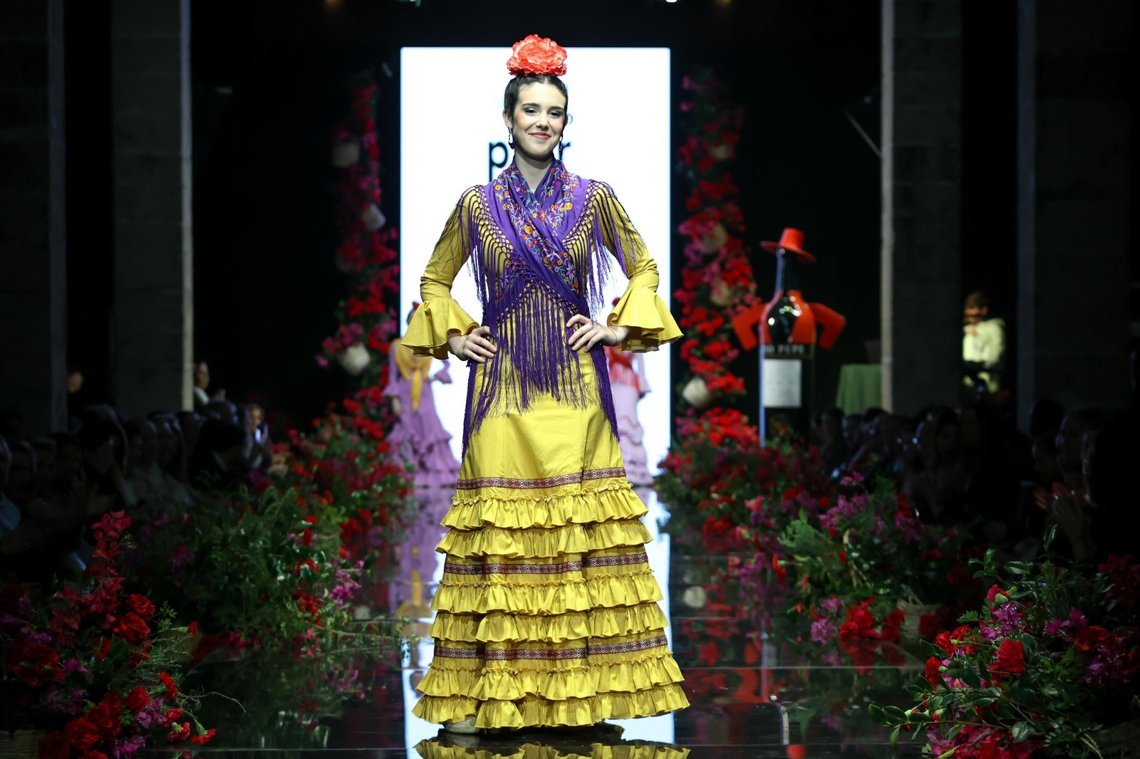 Desfile de Pilar Villar en la Pasarela Flamenca Tío Pepe Jerez 2024