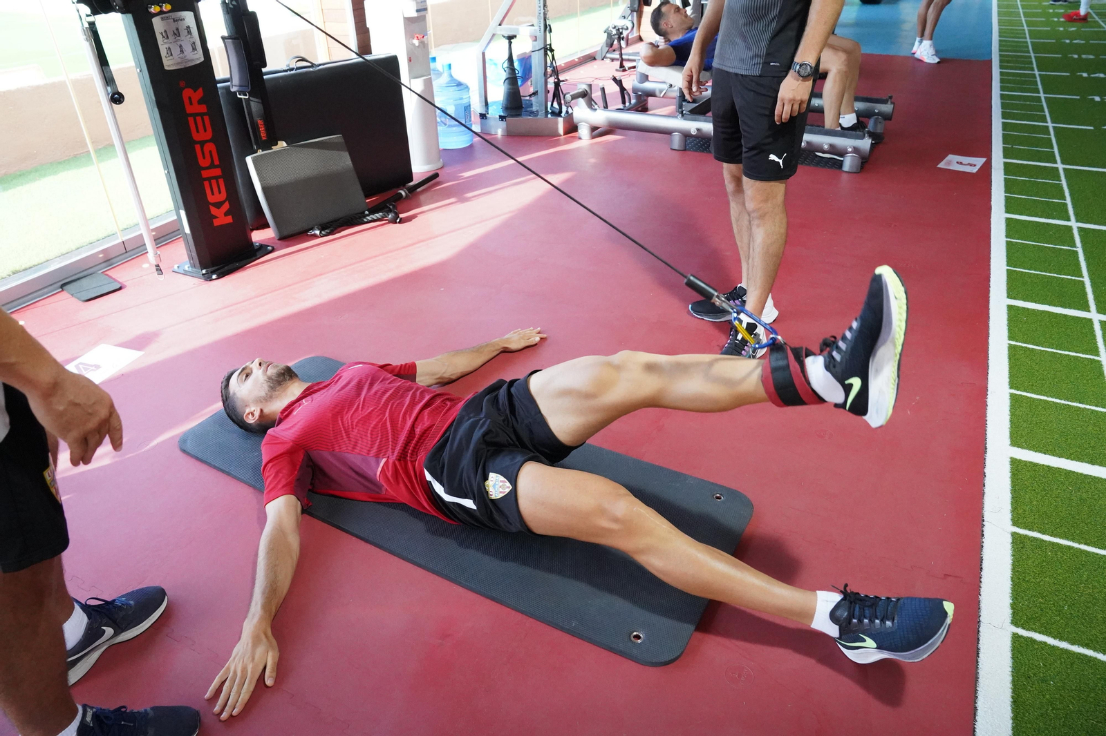 Fotos de la sesión matinal del Almería de este lunes 2 de agosto