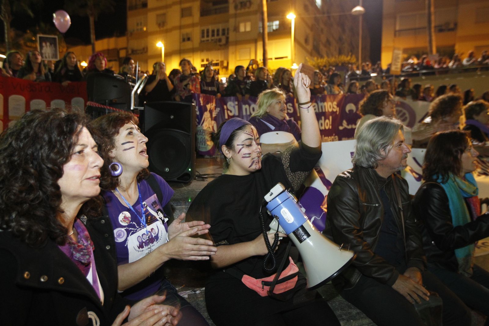 Fotogalería manifestación Día Internacional de la Mujer en Almería
