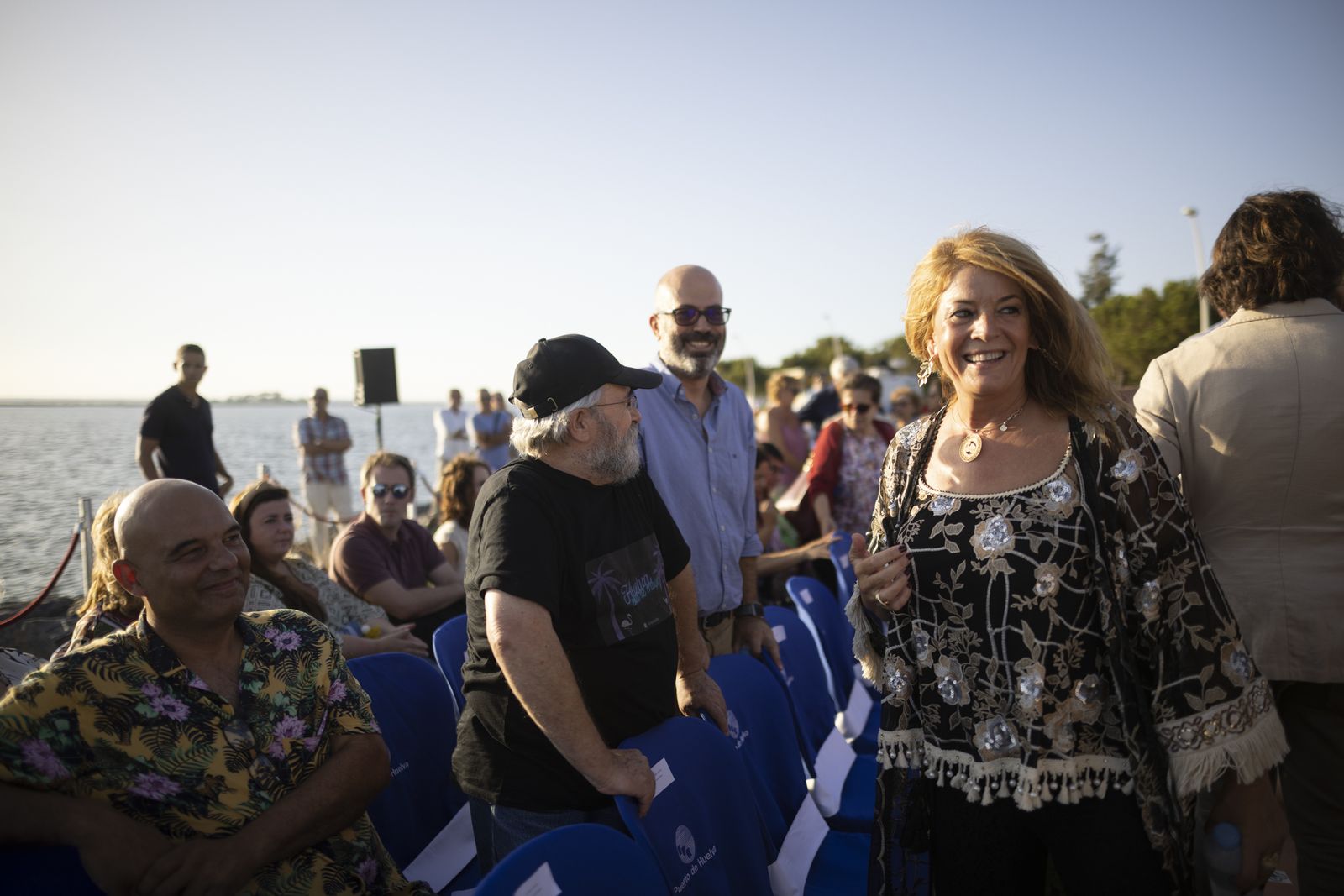 Imágenes de la inauguración De la Fuente de las Naciones en el Paseo de la Ría