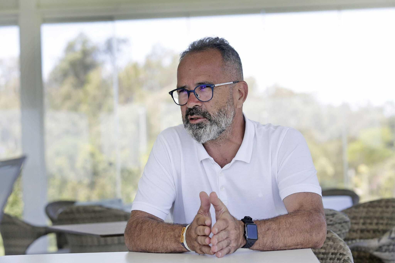 Cervera, durante la entrevista con Diario de Cádiz.