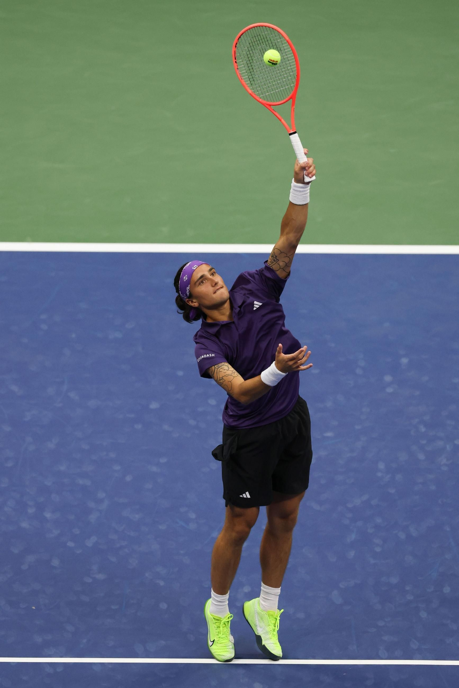 Las fotos del demoledor Alcaraz en la segunda ronda del US Open