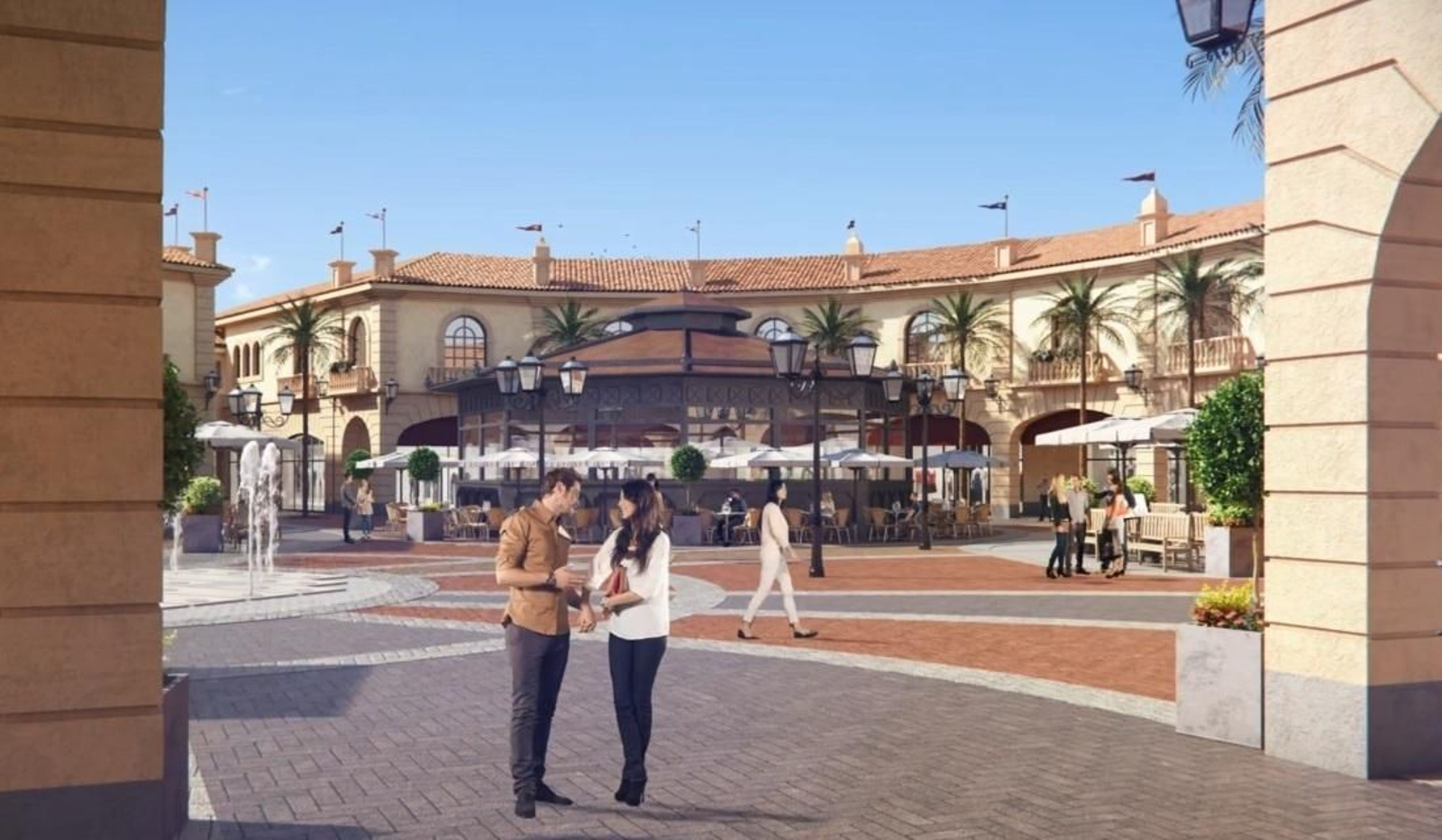 Recreación de la ampliación del centro comercial.