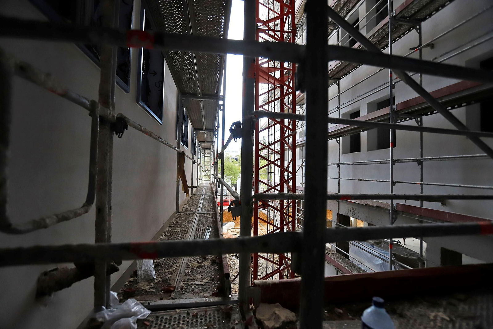 Imágenes de las obras de la residencia de estudiantes de Huelva