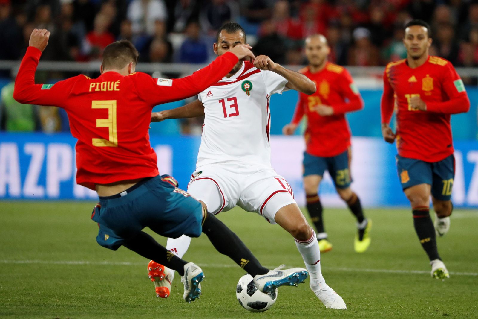 Las imágenes del España-Marruecos