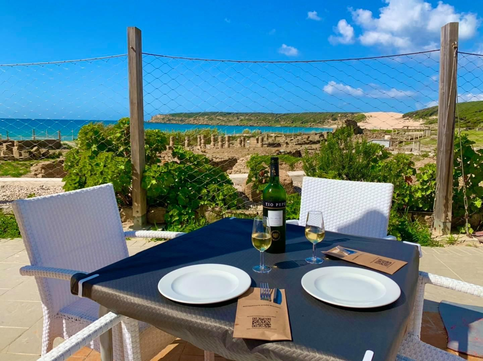Terraza del restaurante Otero en Bolonia