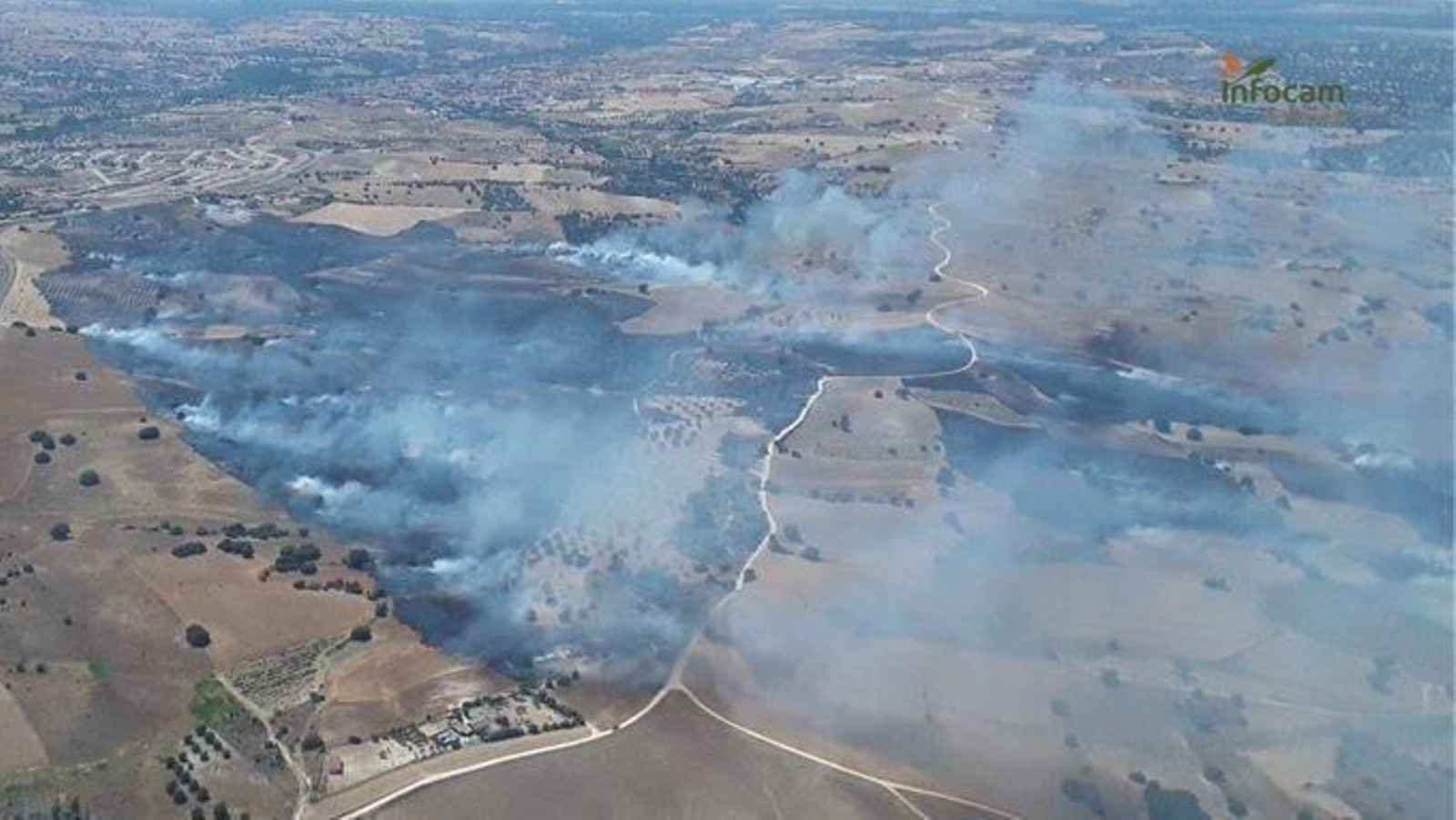 Incendio en Méntrida, en Toledo