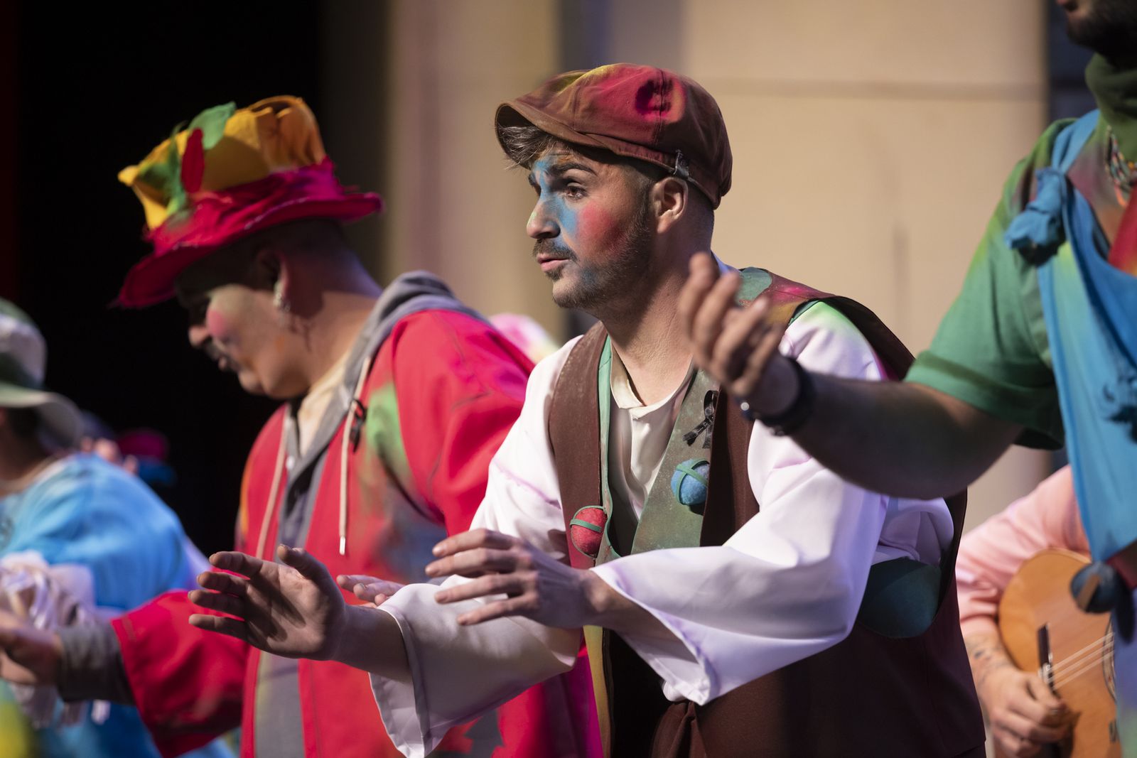 Imágenes de la actuación de la comparsa de Huelva "Los garrapatas" en el Carnaval Colombino