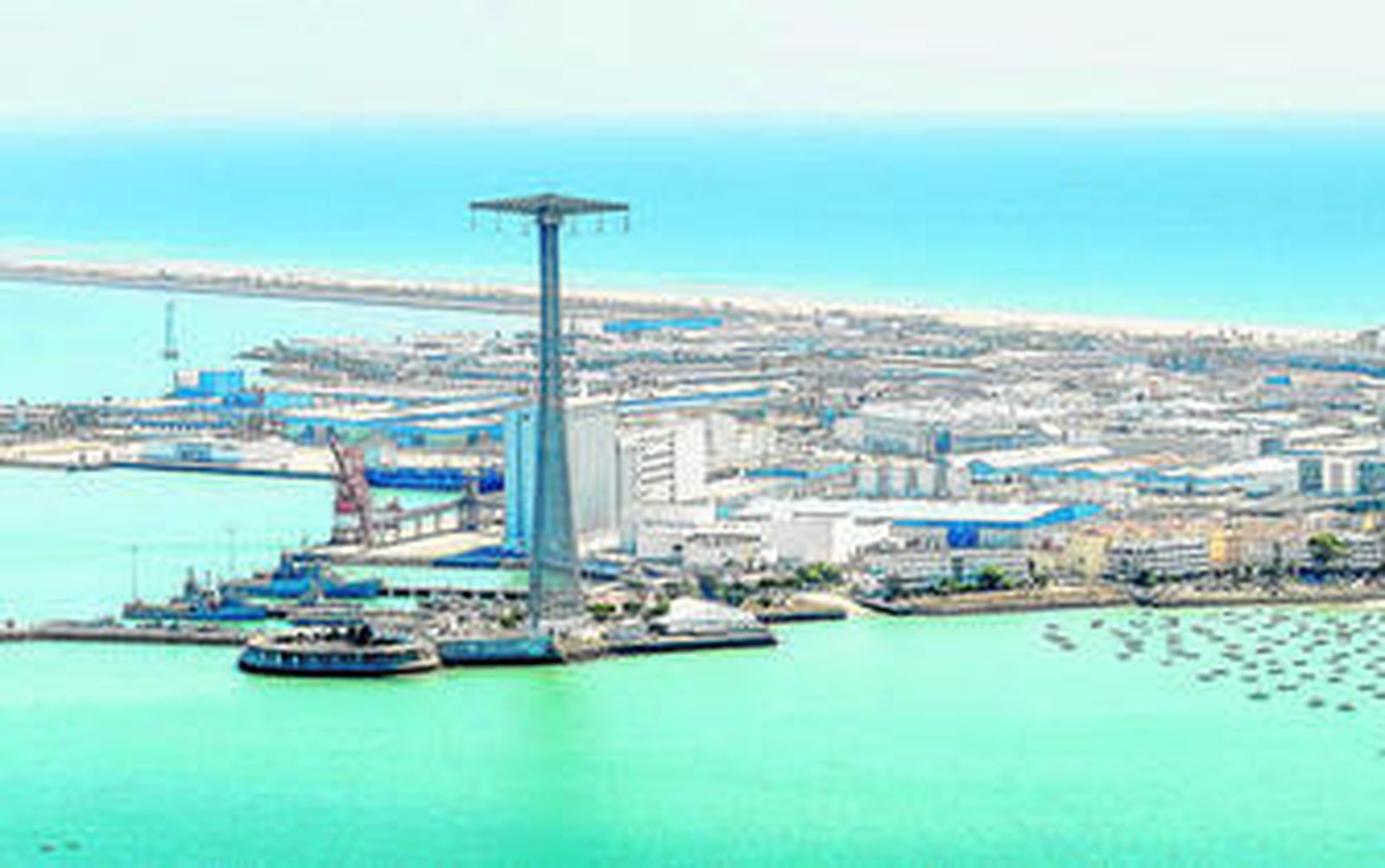 Vista aérea de la Zona Franca de Cádiz, que debe ser un motor en la creación de empleo en la provincia.