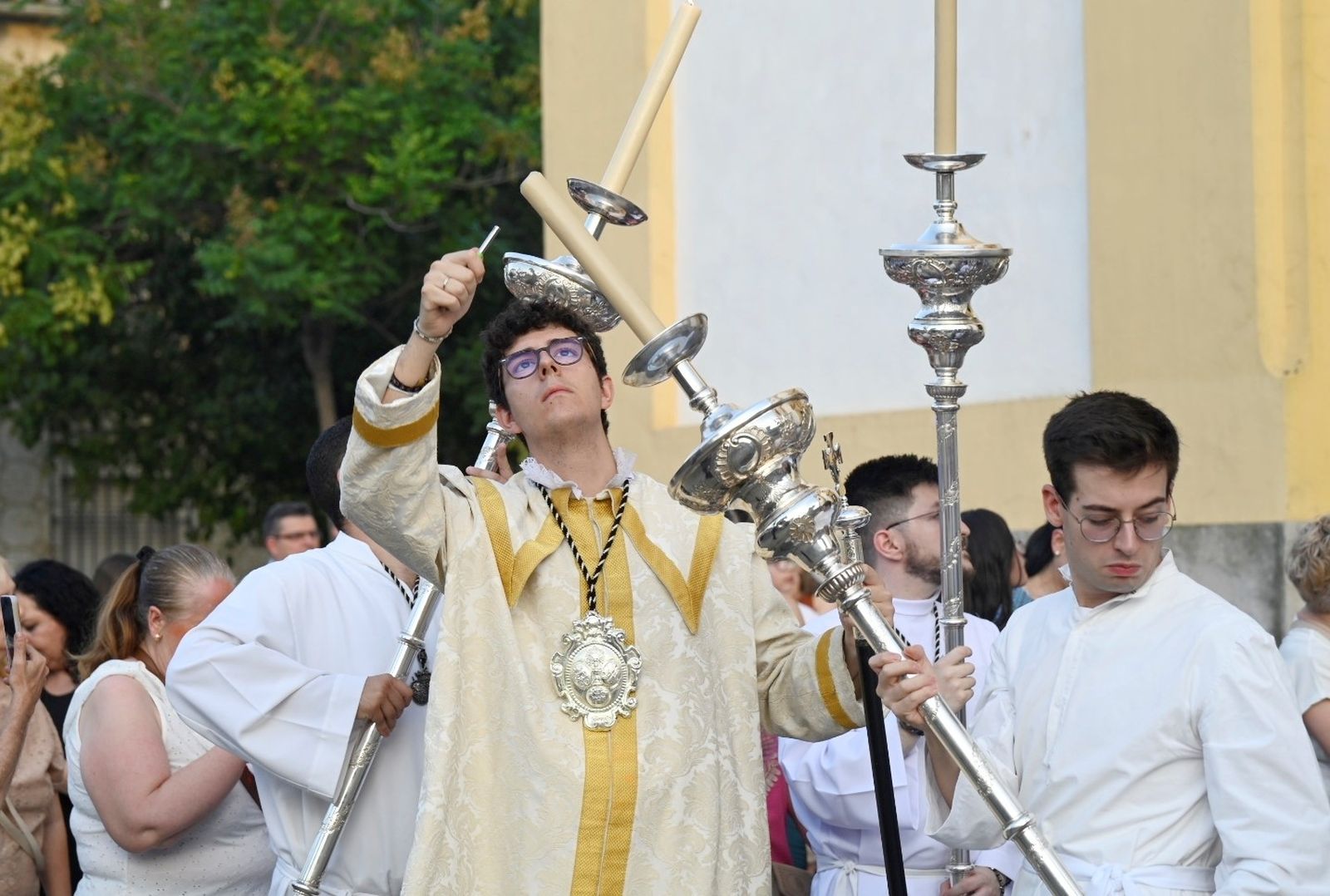 La procesión del Corpus Christi en Cañero, en imágenes
