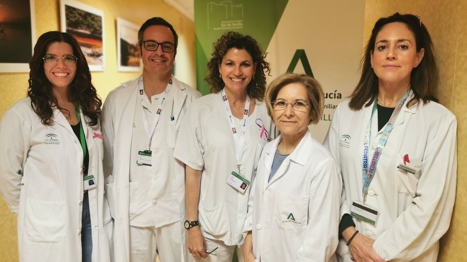 Grupo de enfermería del Área Sur de Sevilla organizador de la jornada que está implicado en esta línea de trabajo.