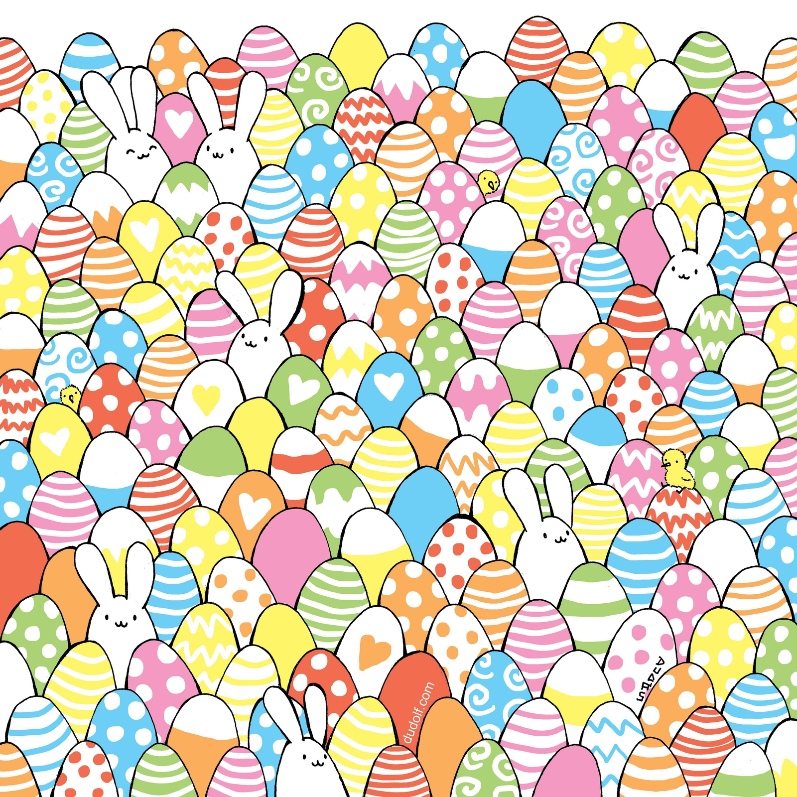 Acertijo de Tres huevos blancos de Dudolf