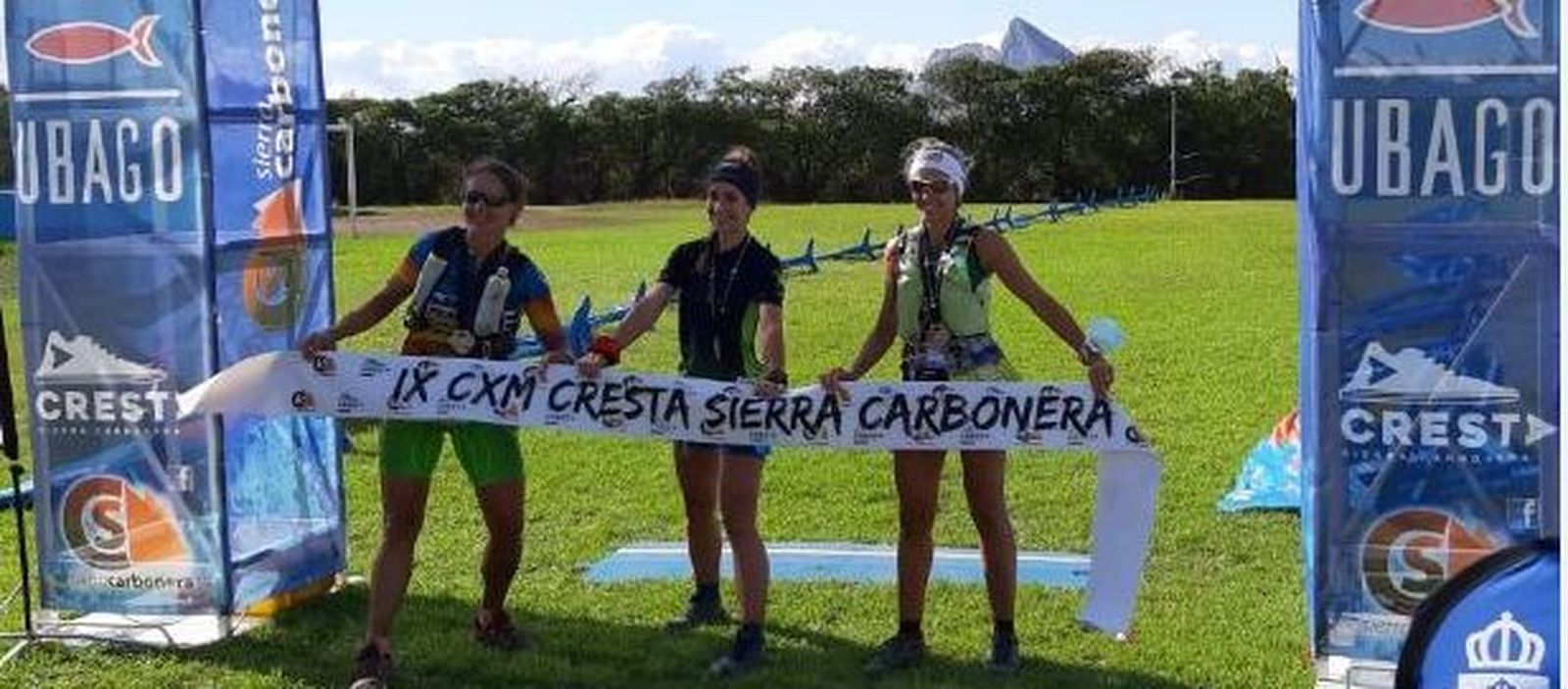 El podio femenino de categoría absoluta