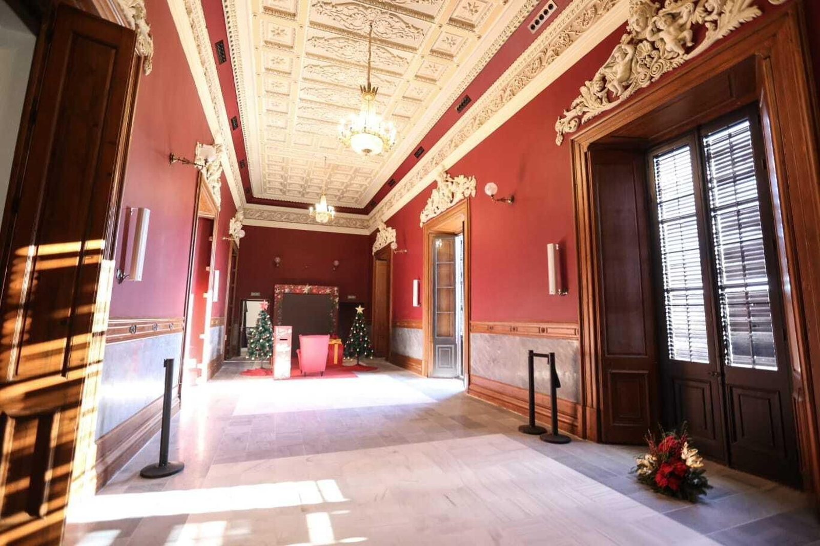 Interior del Ayuntamiento de San Fernando tras las obras de rehabilitación, en una imagen tomada la semana pasada.