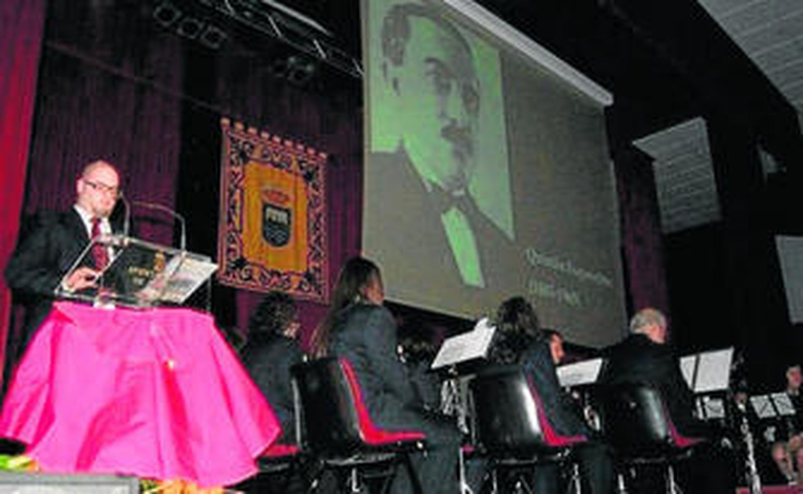 El musicólogo, en el concierto de Gádor.