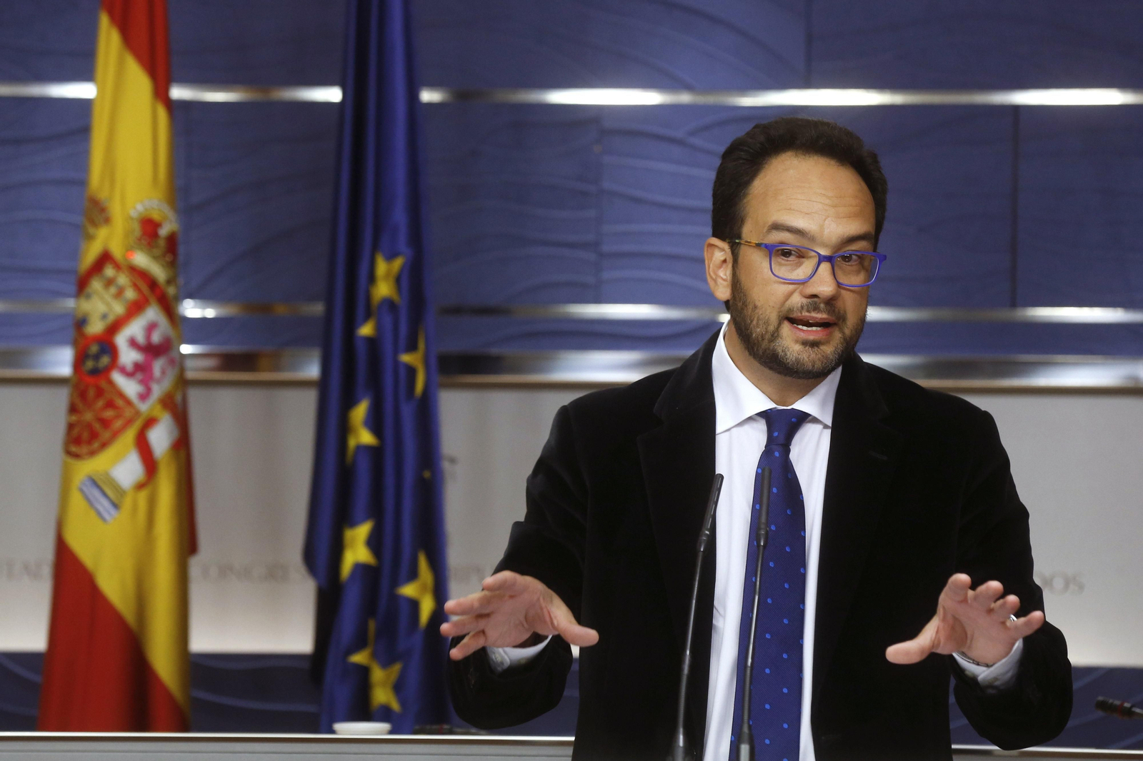 Hernando, en rueda de prensa.