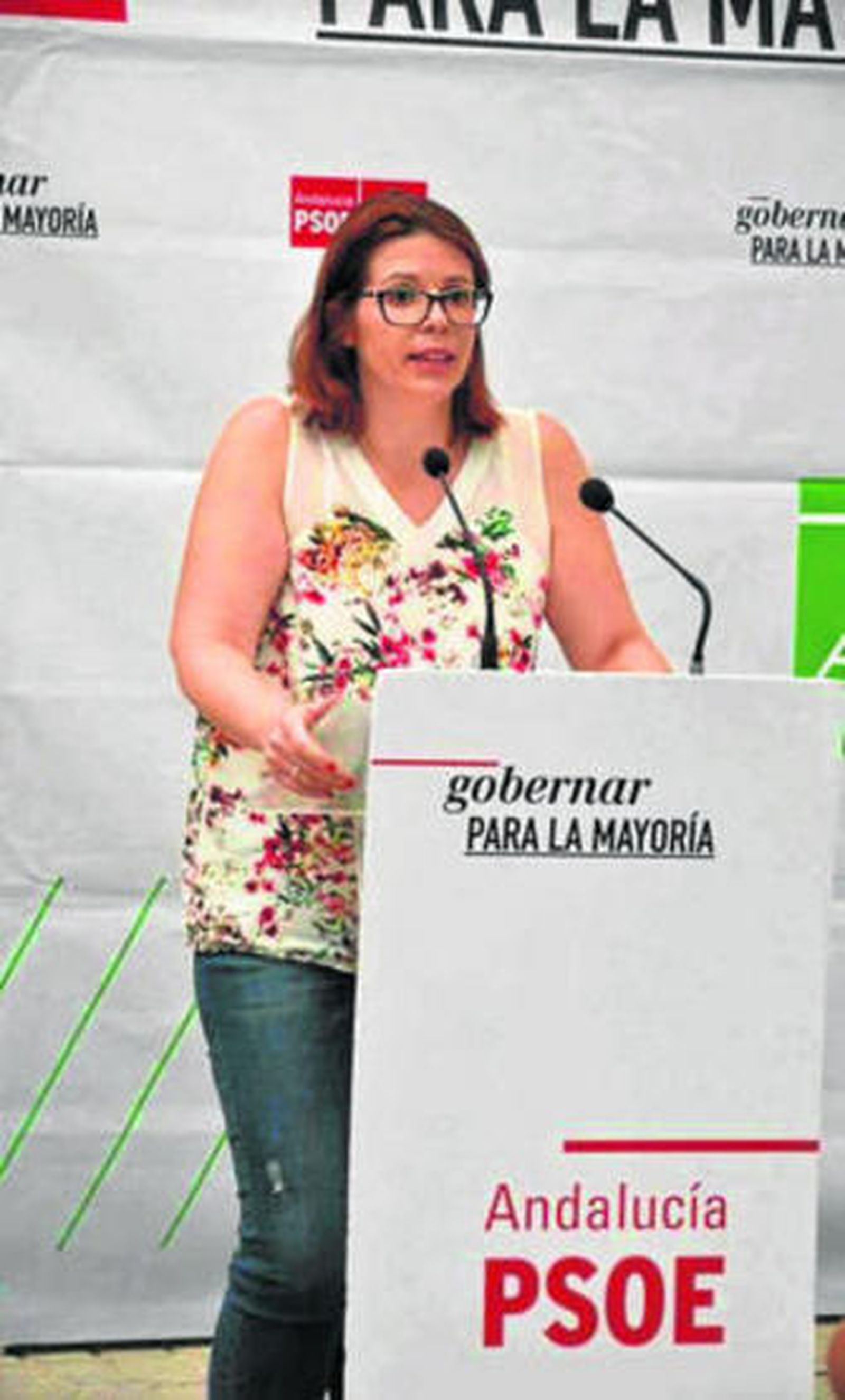 La candidata del PSOE, Ángeles Castillo.