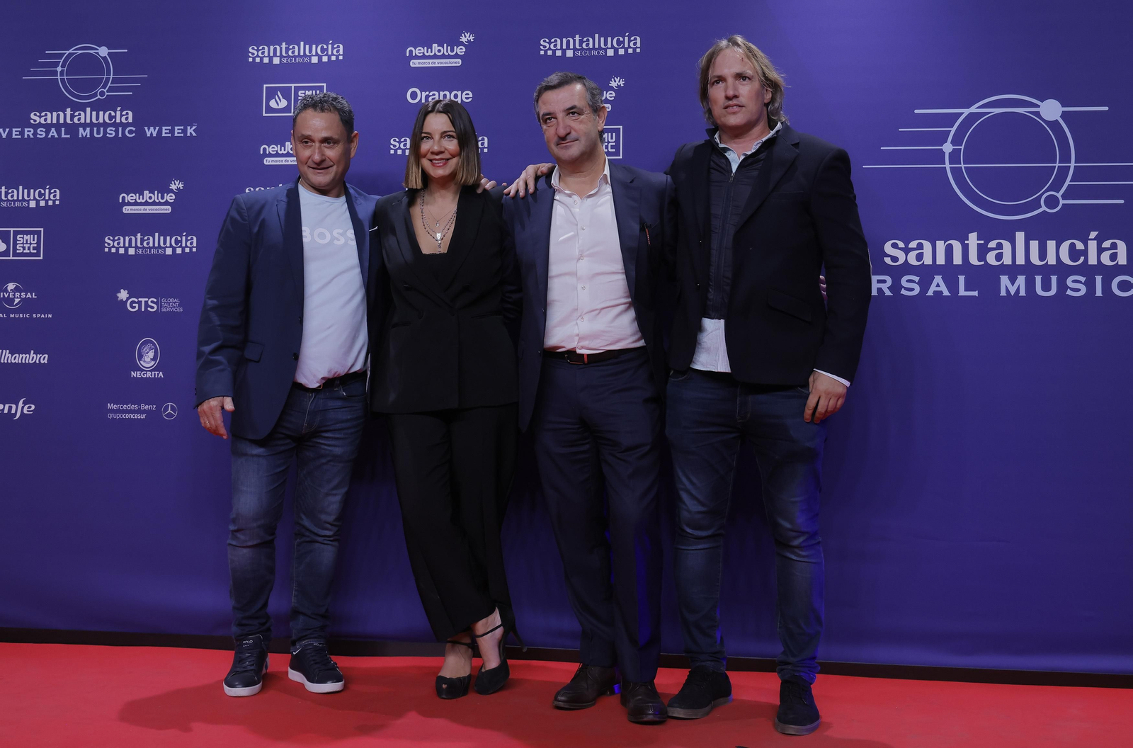 Famosos y artistas en la alfombra roja de la gala del flamenco en los 'Santalucía Universal Music Week'