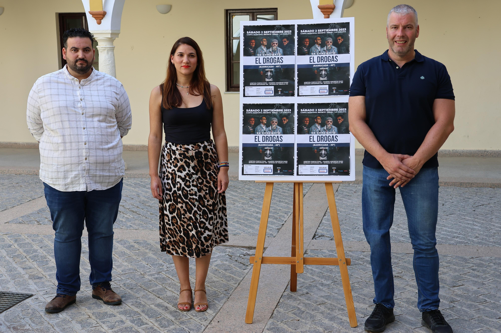 Presentación del gran concierto de rock en La Carlota.