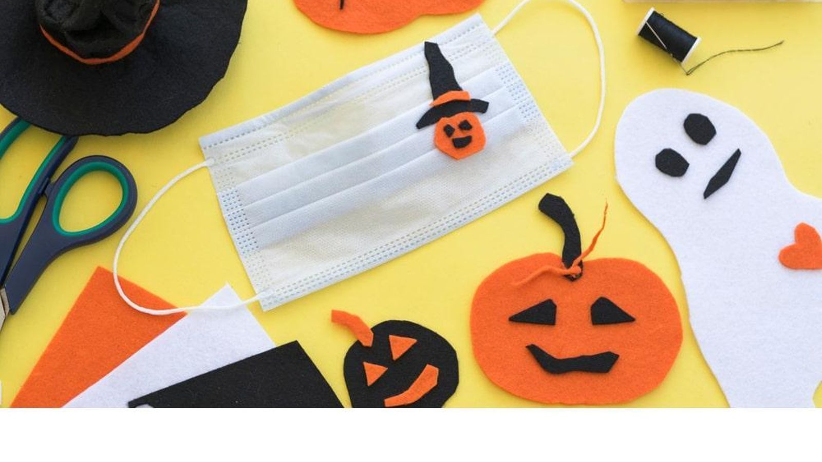 Taller de mascarillas de Halloween.