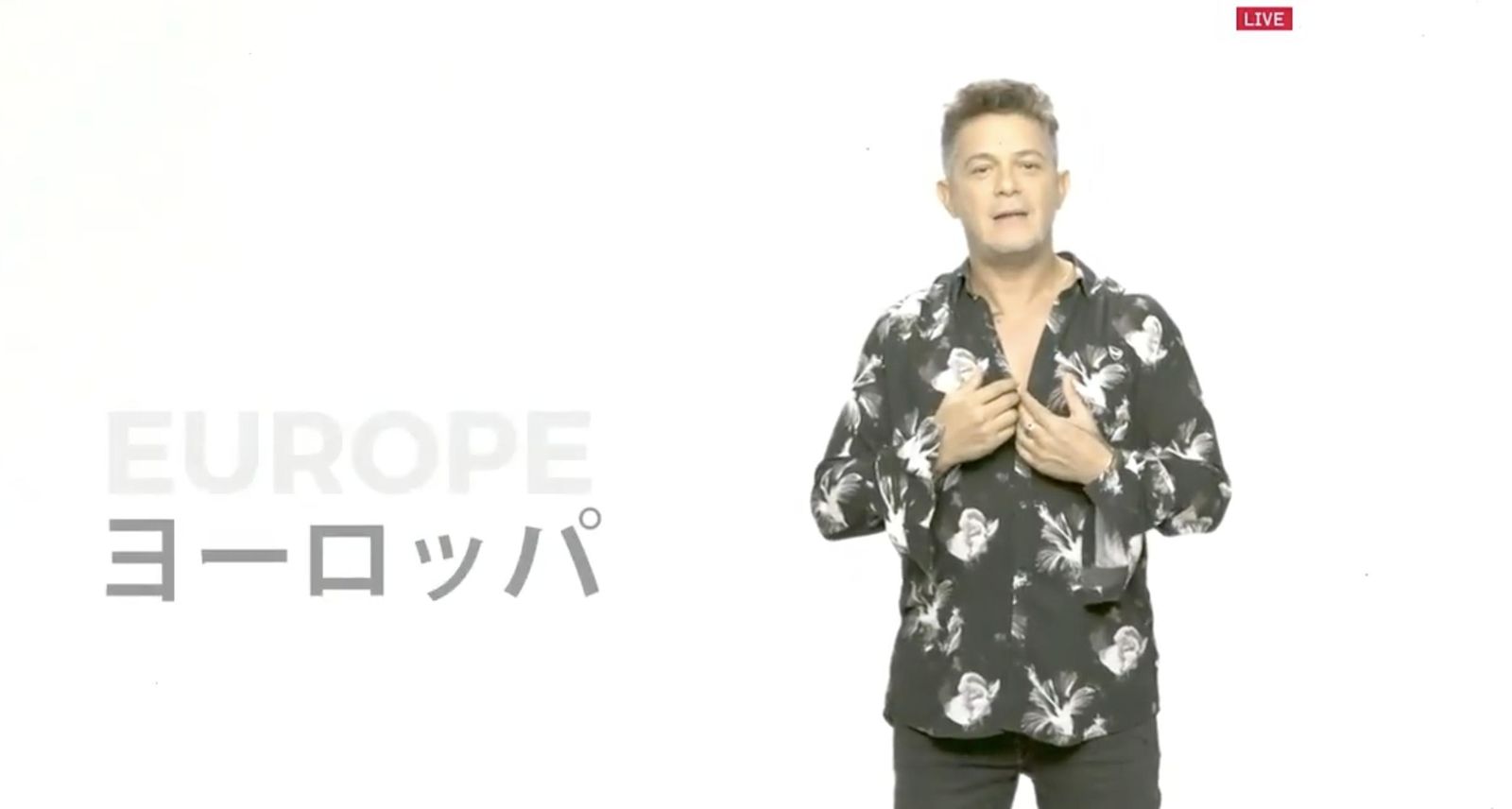 Alejandro Sanz durante su actuación.