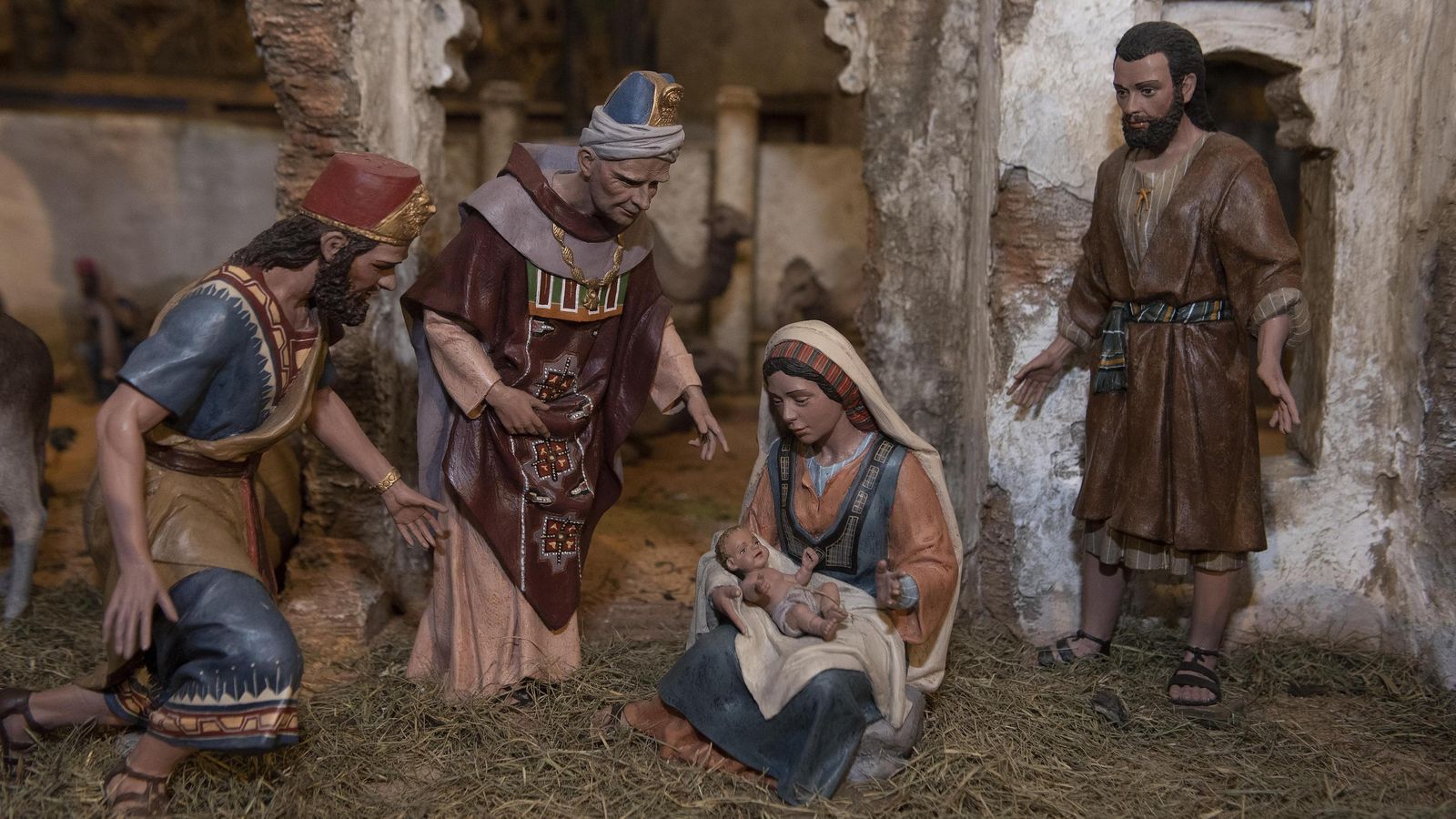 Belén de la Iglesia de San Luis de los Franceses.
