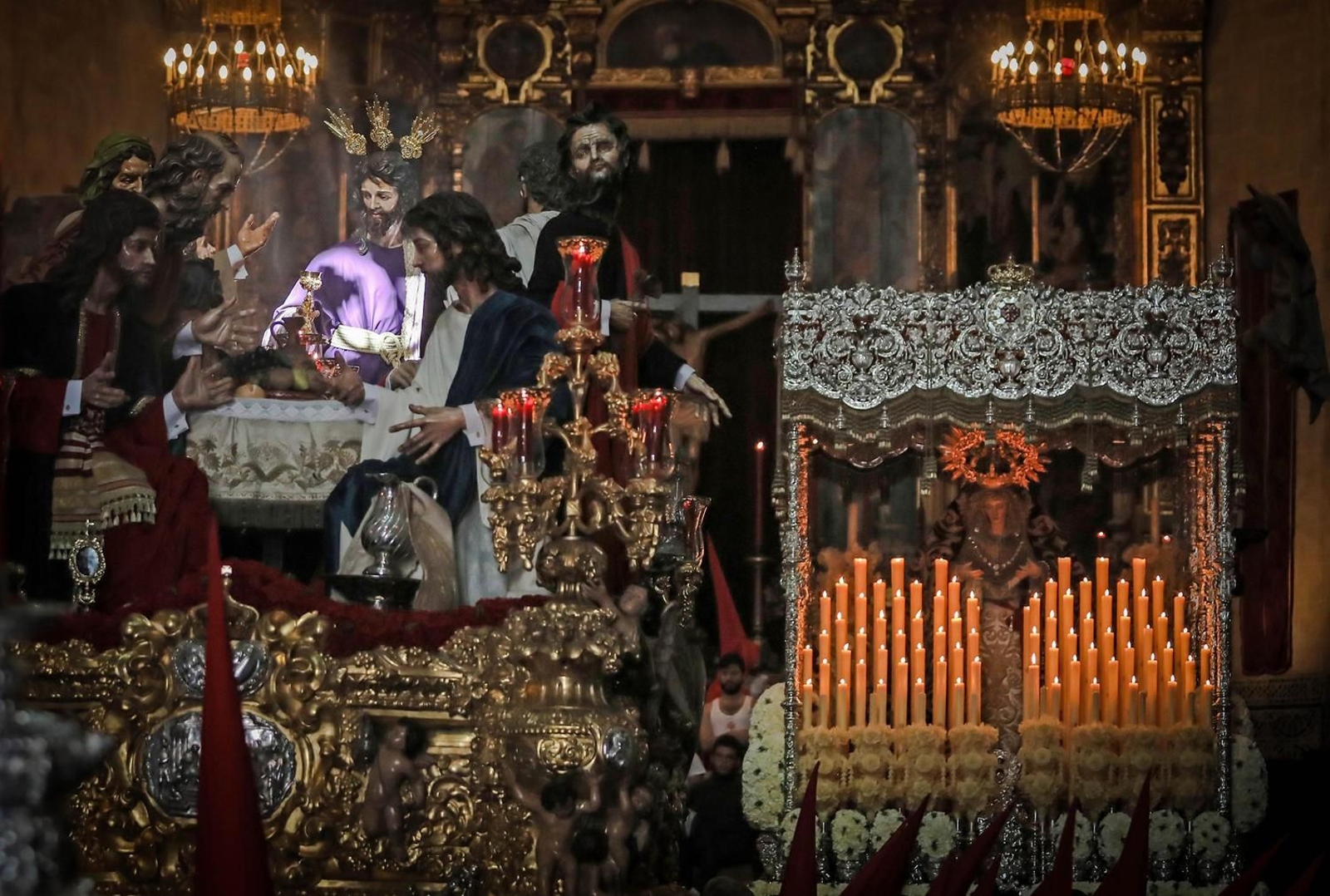 La hermandad de la Sagrada Cena tuvo a Martín Gómez como capataz general de la cofradía.