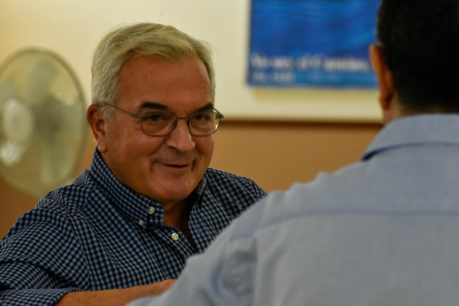 El padre Pedro, durante una entrevista para Europa Sur en 2021.