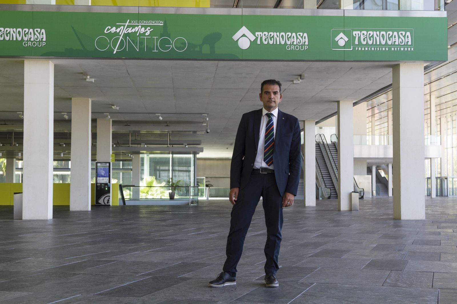 José Ramón González, en el Palacio de Congresos de Sevilla, donde Tecnocasa celebró su convención el fin de semana.