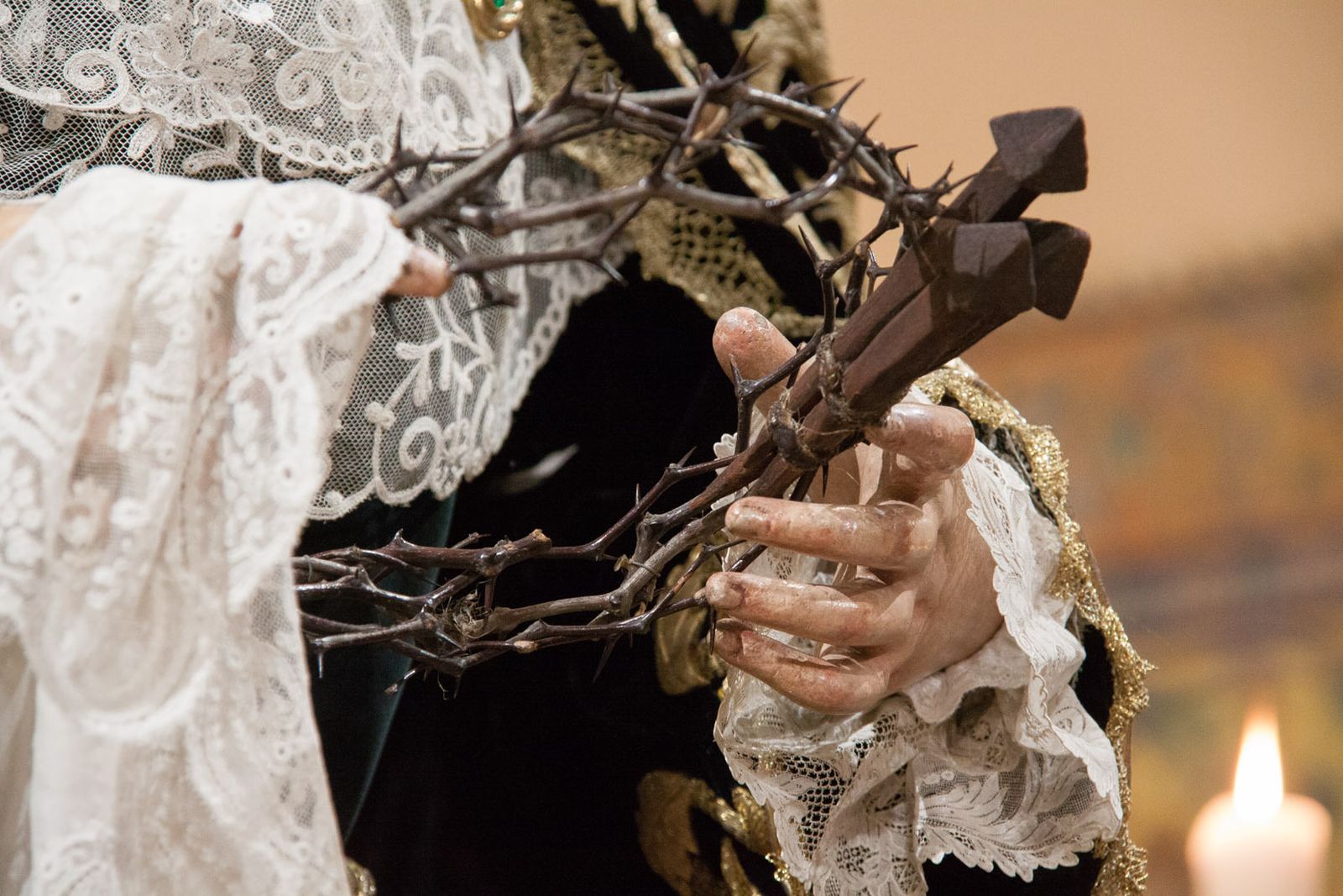 Insólita estampa de la Soledad de San Lorenzo en el inicio de sus cultos