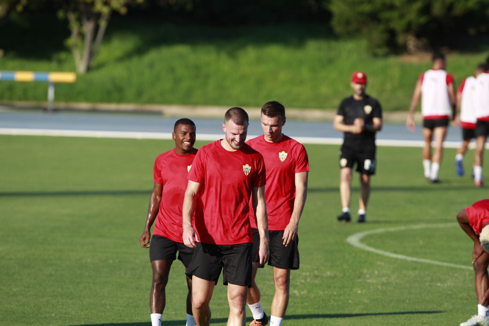 Imágenes del primer entramiento de la U.D. Almería en la Liga Santander, temporada 2022-2023