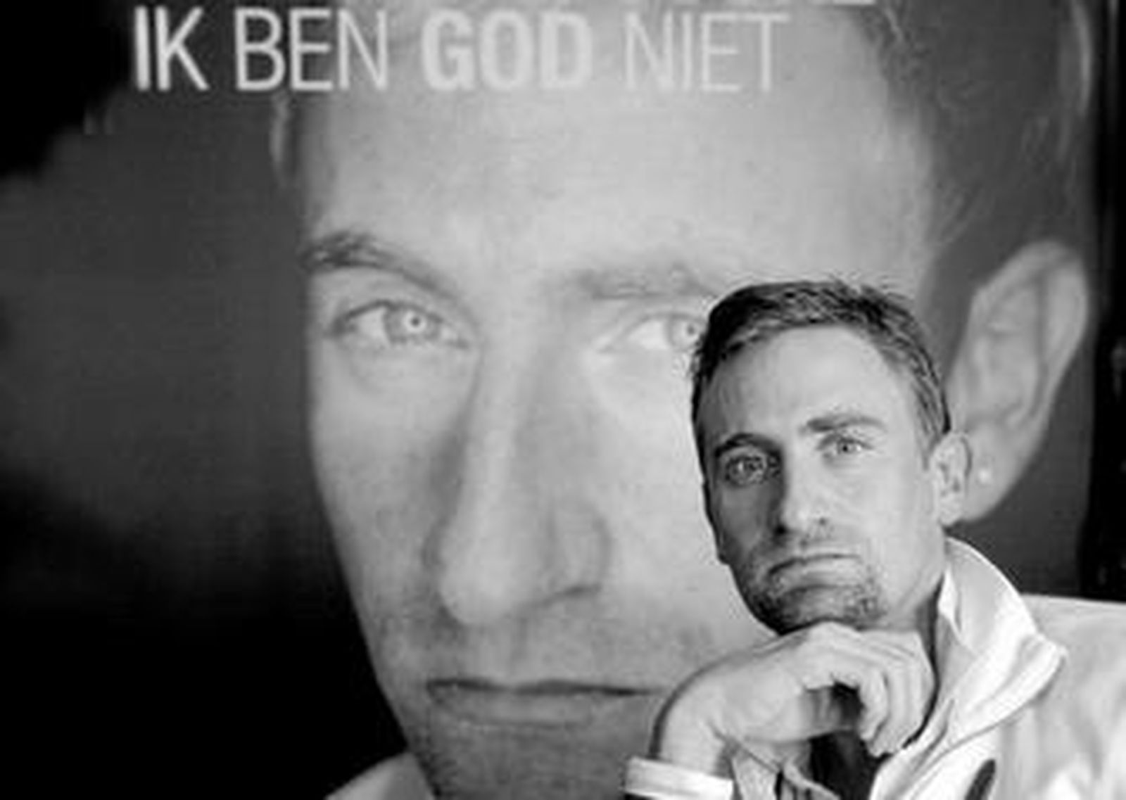 El ciclista belga, durante la presentación de su biografía.