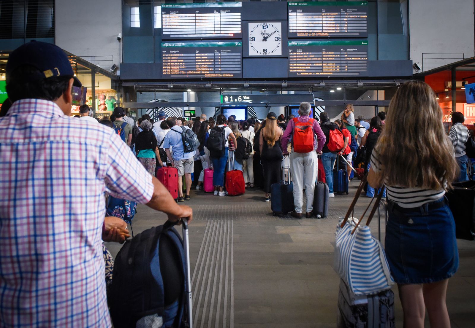 Imágenes del caos en Santa Justa