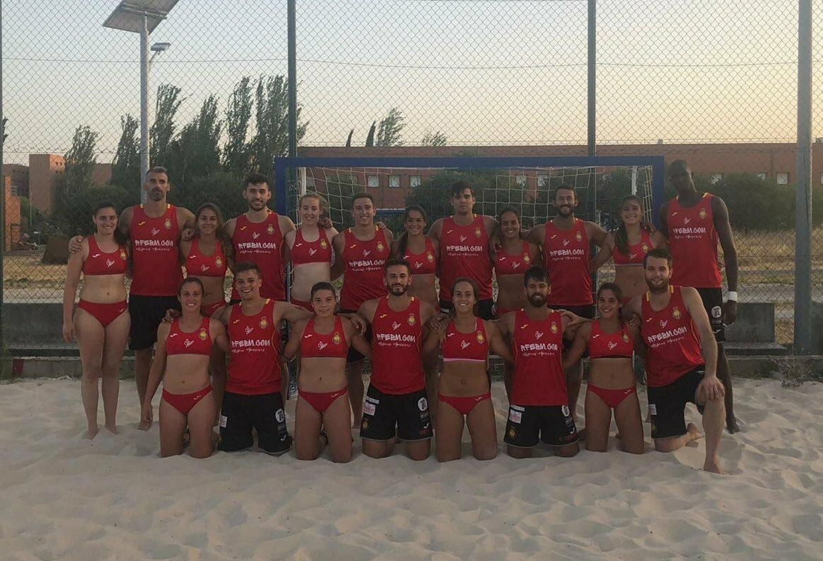 La Selección al completo, antes del Europeo.