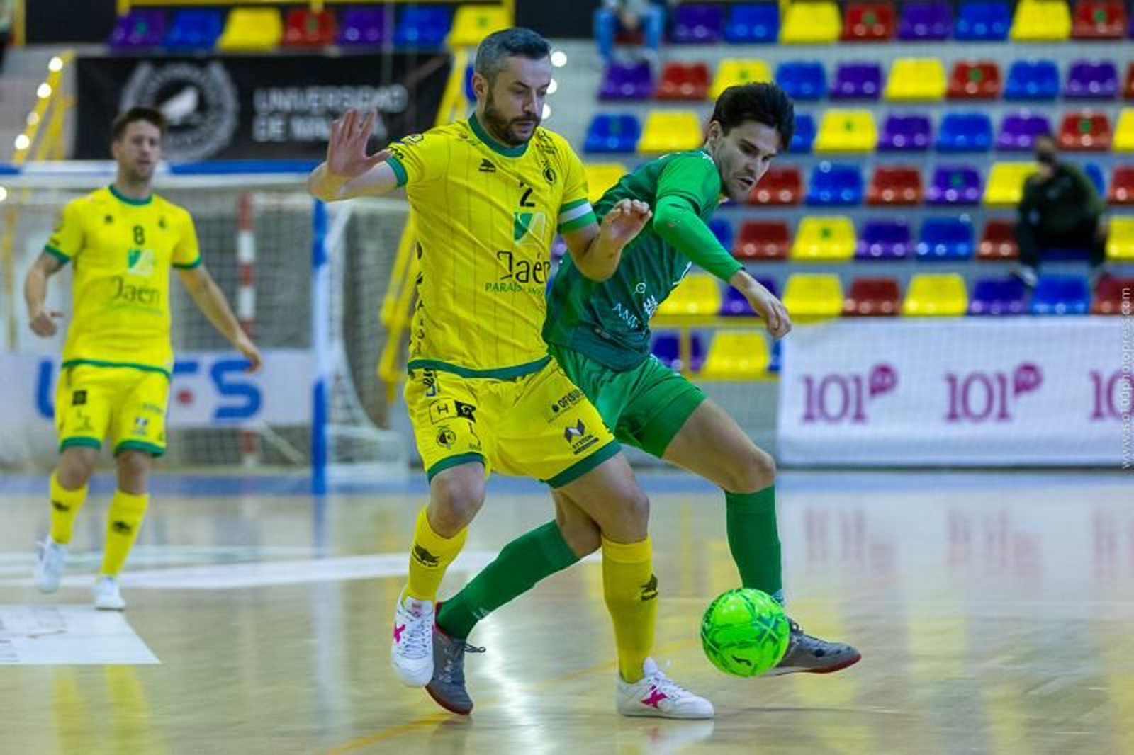 Un lance del UMA Antequera-Jaén. Un lance del UMA Antequera-Jaén.